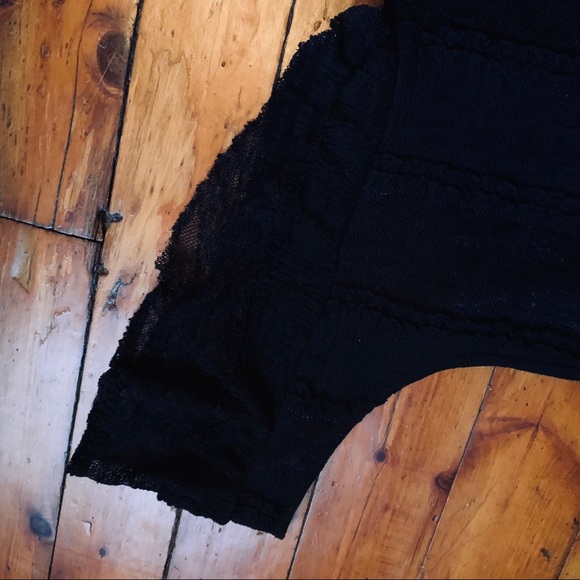 Material Girl Black Layered Ruffle Lace Dress - Picture 4 of 4